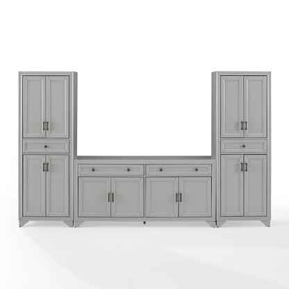 Tara 3-Piece Sideboard And Pantry Set - Sideboard & 2 Pantries