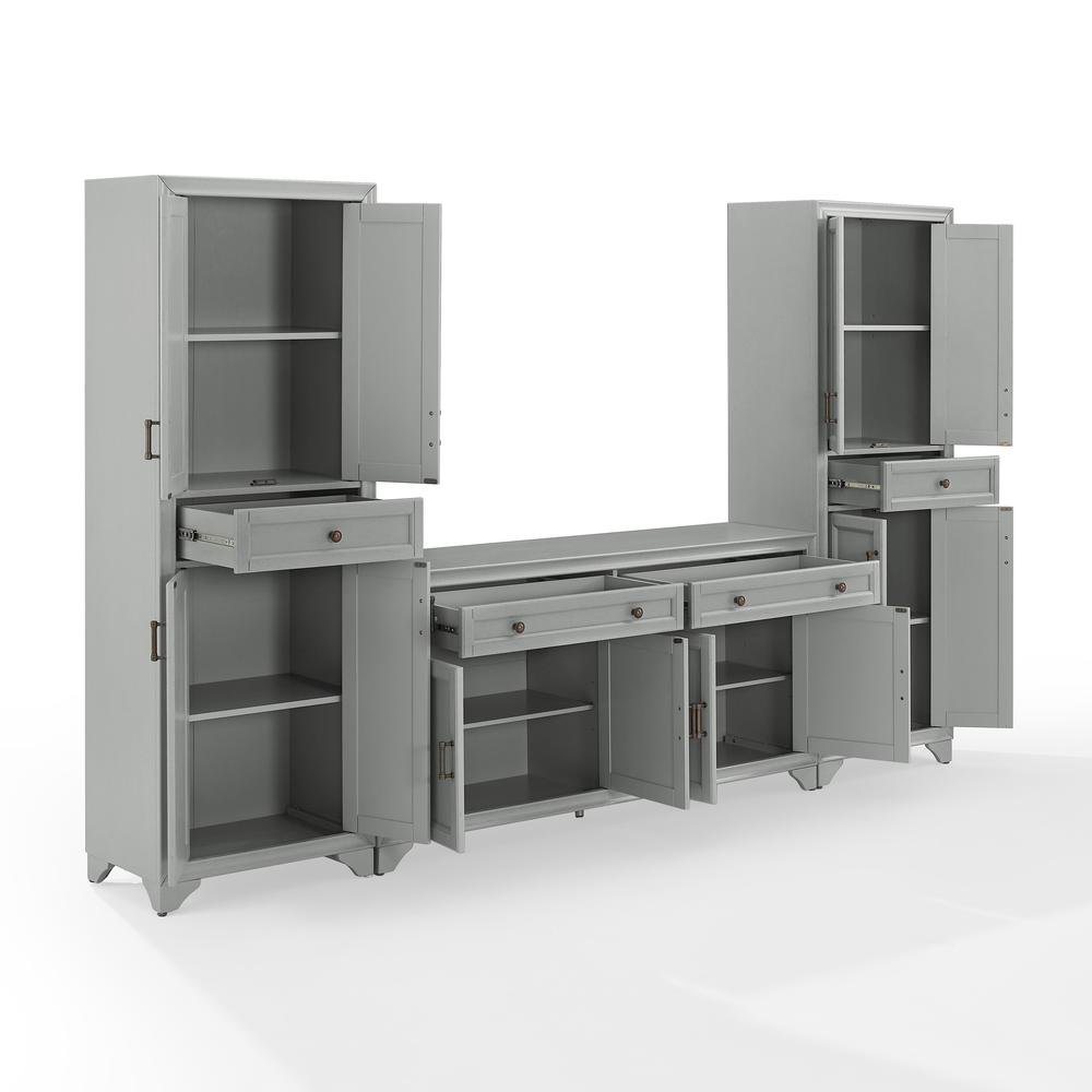 Tara 3-Piece Sideboard And Pantry Set - Sideboard & 2 Pantries