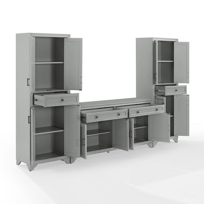 Tara 3-Piece Sideboard And Pantry Set - Sideboard & 2 Pantries
