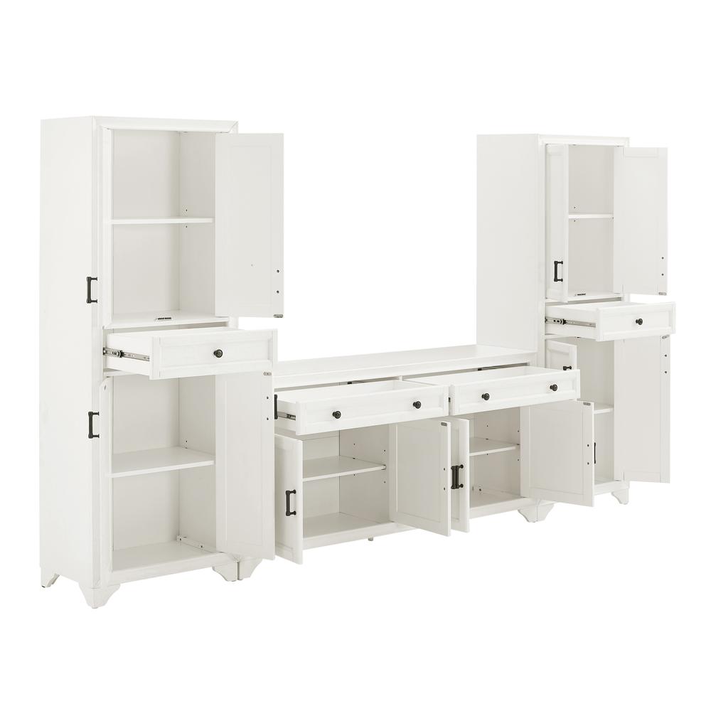 Tara 3-Piece Sideboard And Pantry Set - Sideboard & 2 Pantries