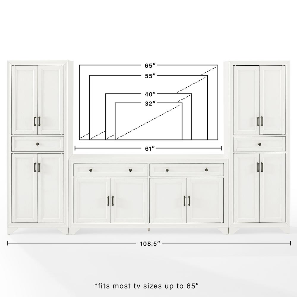Tara 3-Piece Entertainment Center - Sideboard & 2 Pantries