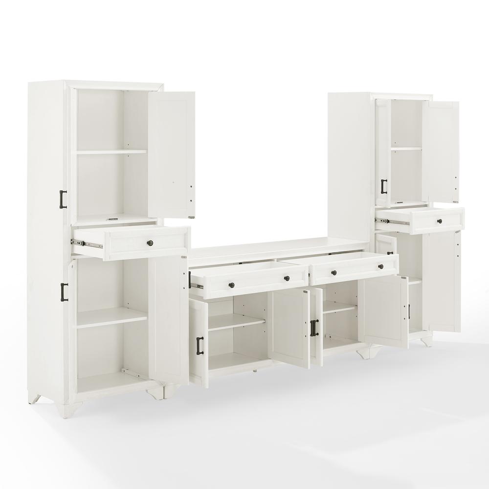 Tara 3-Piece Entertainment Center - Sideboard & 2 Pantries