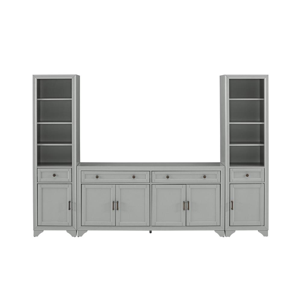 Tara 3-Piece Sideboard And Bookcase Set - Sideboard & 2 Bookcases