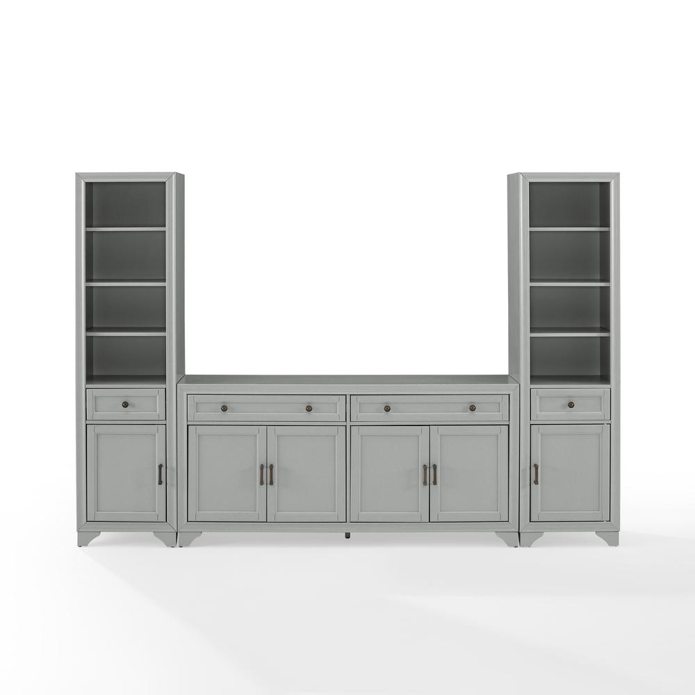 Tara 3-Piece Sideboard And Bookcase Set - Sideboard & 2 Bookcases