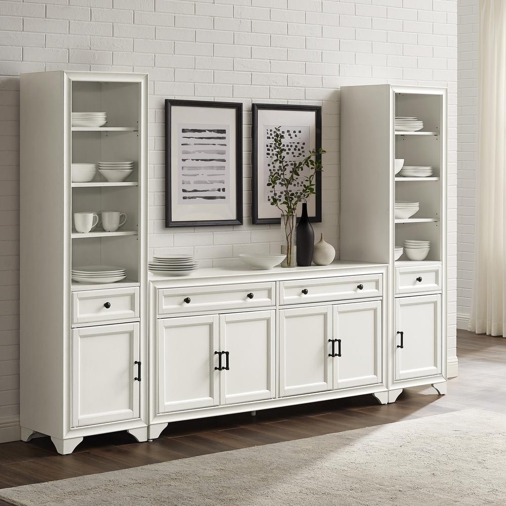 Tara 3-Piece Sideboard And Bookcase Set - Sideboard & 2 Bookcases