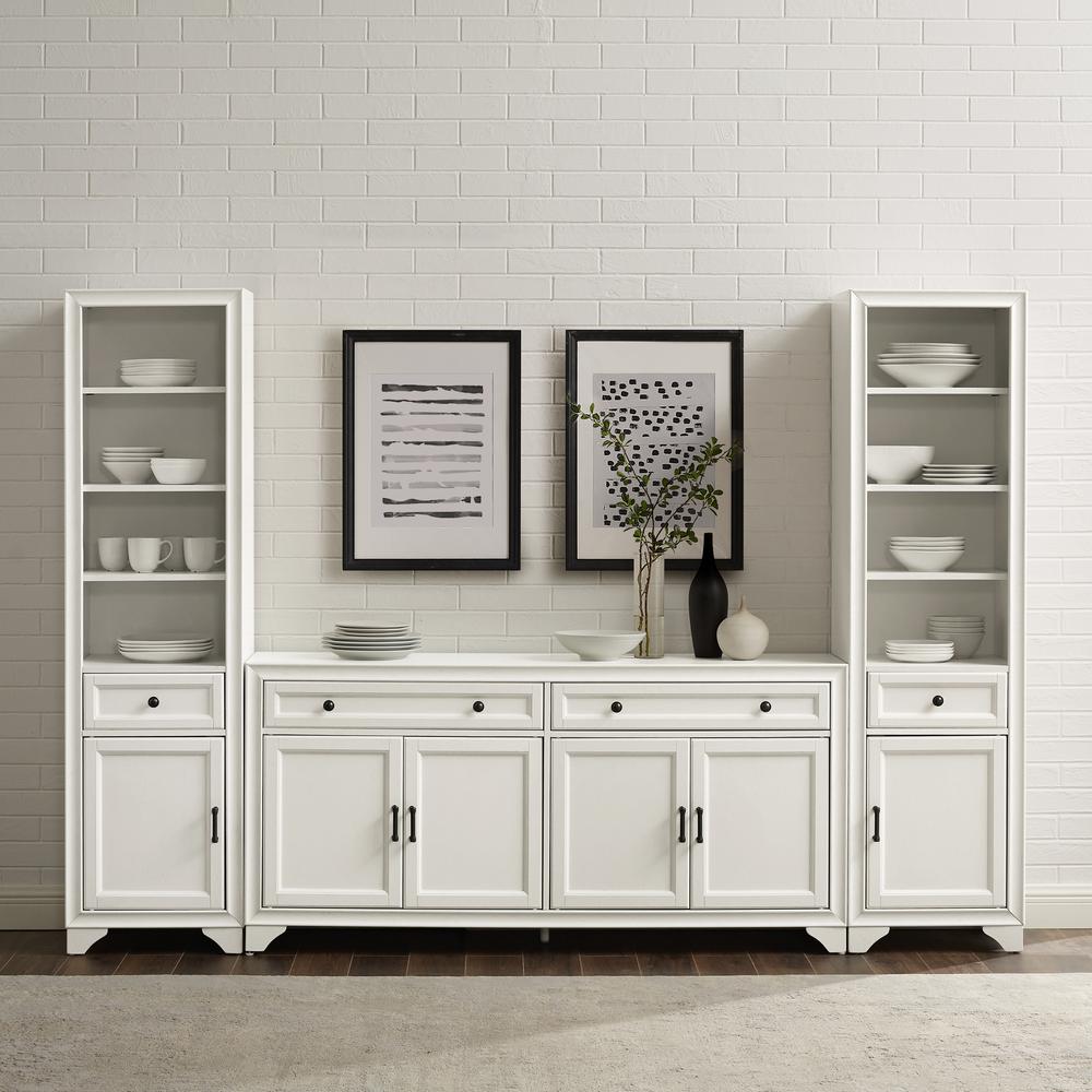 Tara 3-Piece Sideboard And Bookcase Set - Sideboard & 2 Bookcases