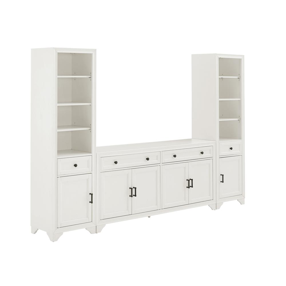 Tara 3-Piece Sideboard And Bookcase Set - Sideboard & 2 Bookcases