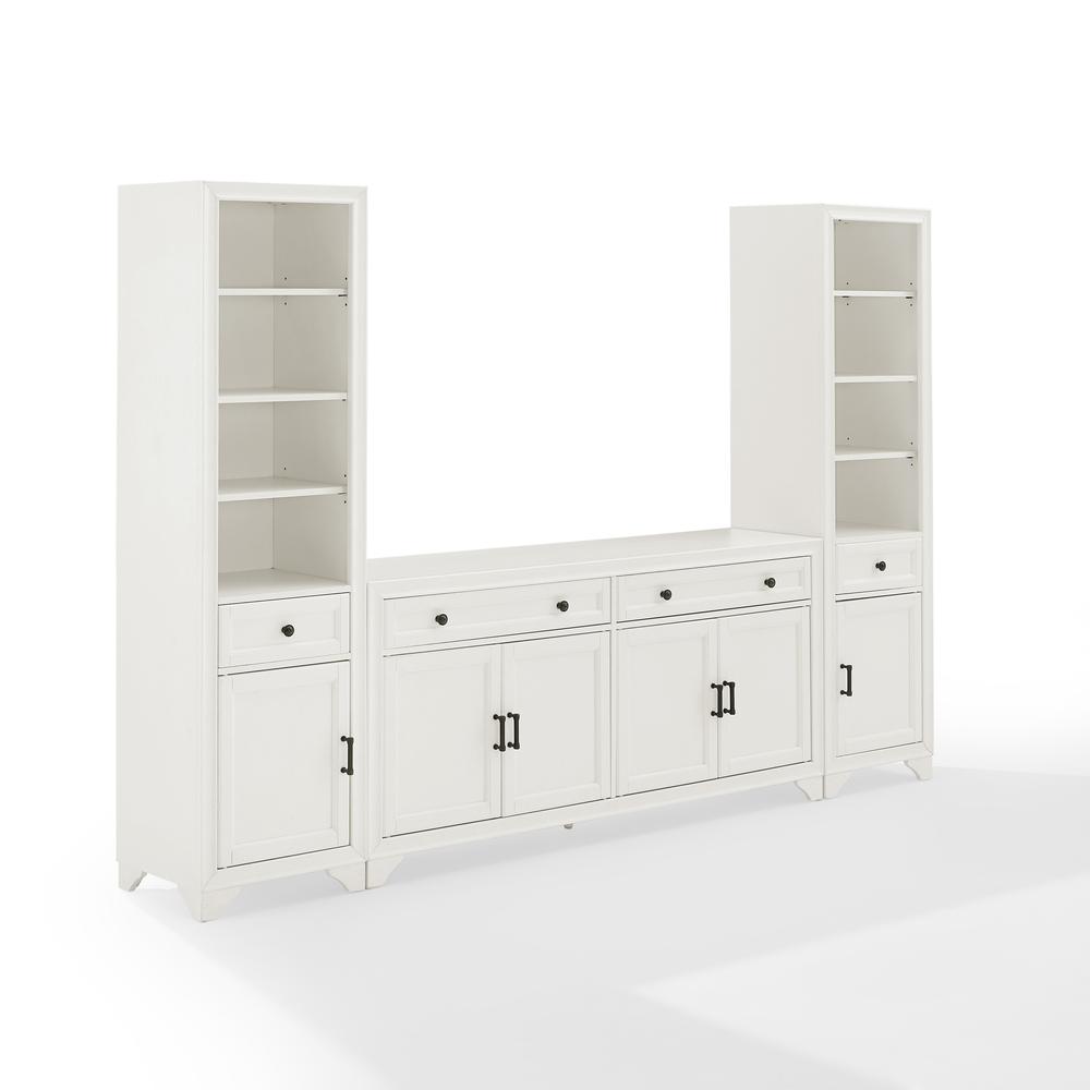 Tara 3-Piece Sideboard And Bookcase Set - Sideboard & 2 Bookcases