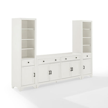 Tara 3-Piece Sideboard And Bookcase Set - Sideboard & 2 Bookcases