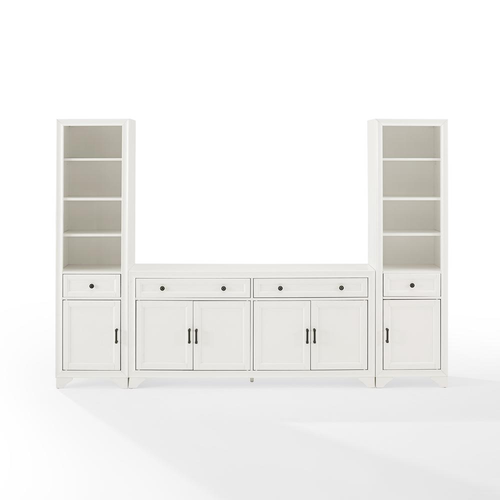 Tara 3-Piece Sideboard And Bookcase Set - Sideboard & 2 Bookcases