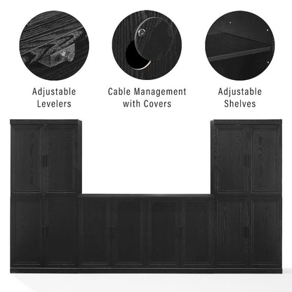 Essen 3-Piece Entertainment Center - Sideboard & 2 Pantries