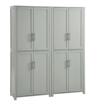 Savannah 2-Piece Kitchen Storage Pantry Set - 2 Pantries