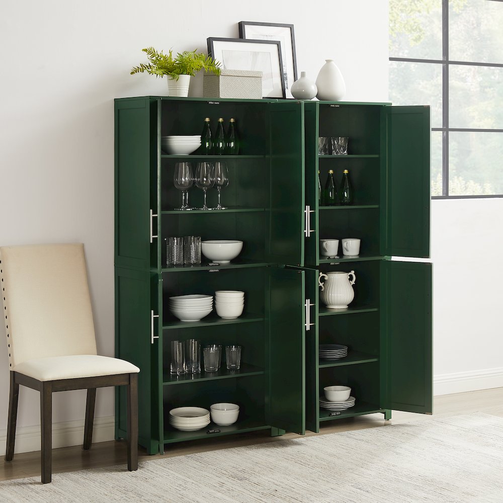 Savannah 2-Piece Kitchen Storage Pantry Set - 2 Pantries