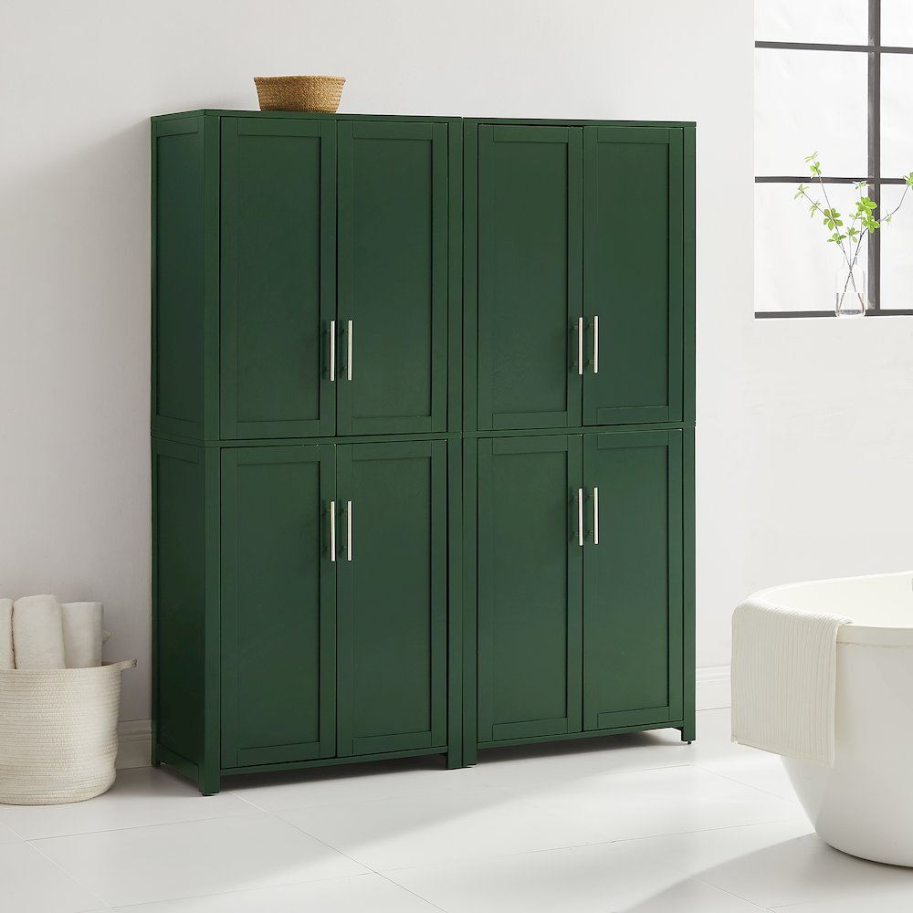 Savannah 2-Piece Kitchen Storage Pantry Set - 2 Pantries