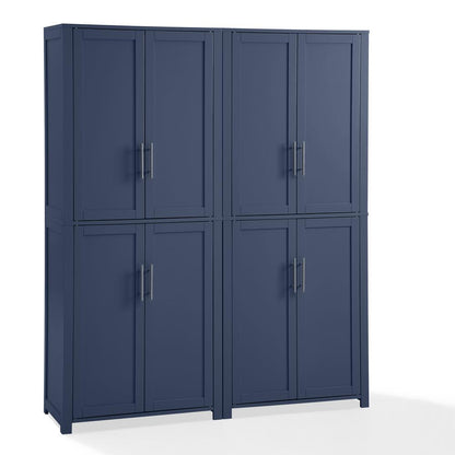 Savannah 2-Piece Kitchen Storage Pantry Set - 2 Pantries
