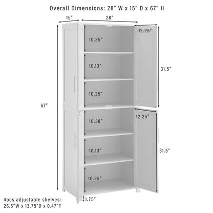 Savannah 2-Piece Kitchen Storage Pantry Set - 2 Pantries
