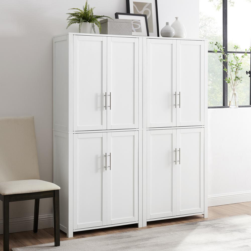 Savannah 2-Piece Kitchen Storage Pantry Set - 2 Pantries