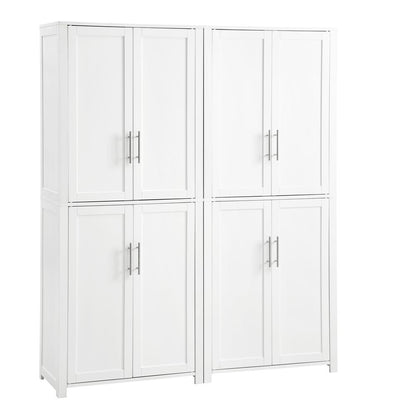 Savannah 2-Piece Kitchen Storage Pantry Set - 2 Pantries