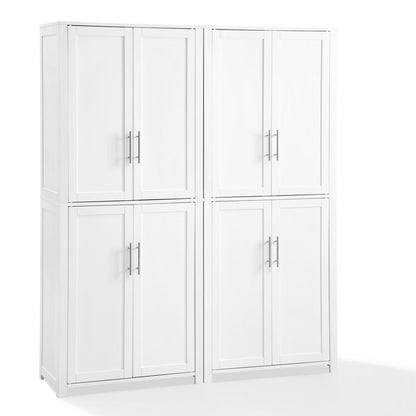 Savannah 2-Piece Kitchen Storage Pantry Set - 2 Pantries