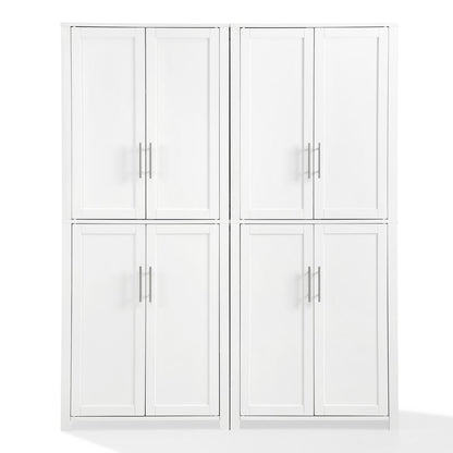 Savannah 2-Piece Kitchen Storage Pantry Set - 2 Pantries