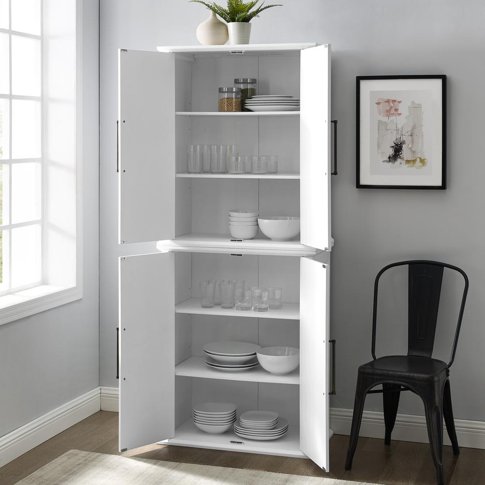 Bartlett Tall Kitchen Storage Pantry - 2 Stackable Pantries