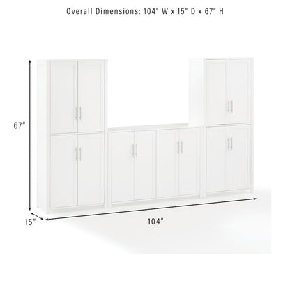 Savannah 3-Piece Sideboard And Pantry Set - Sideboard & 2 Pantries