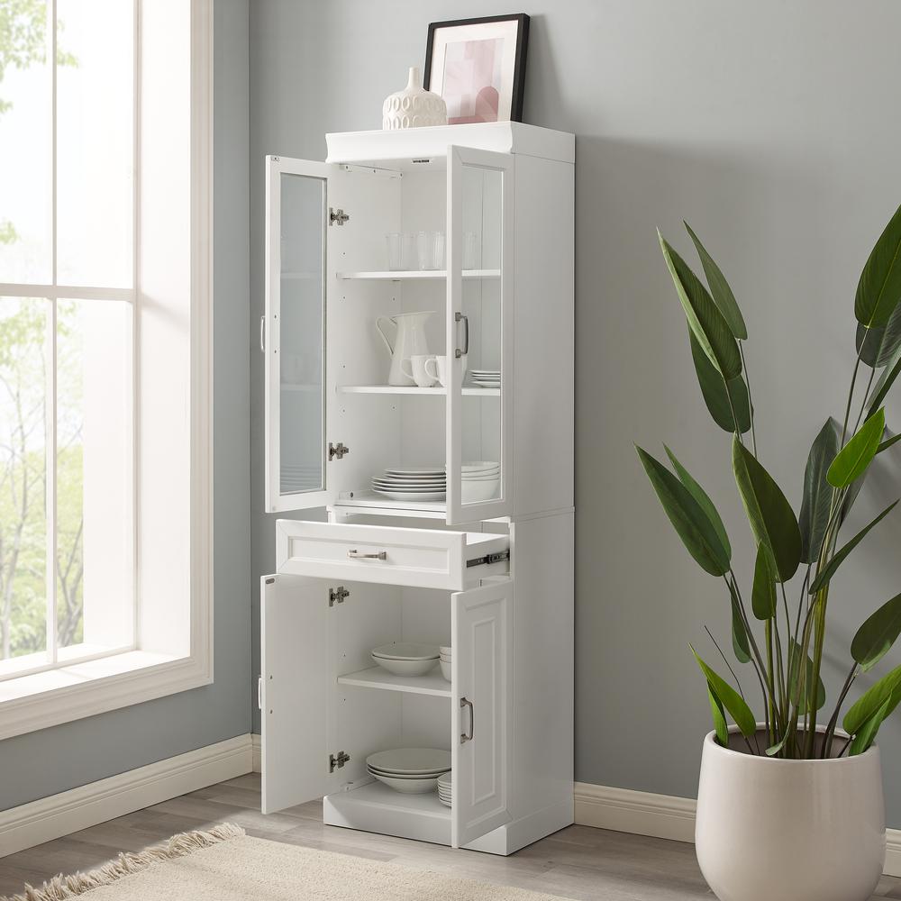 Stanton Glass Door Kitchen Storage Pantry Cabinet