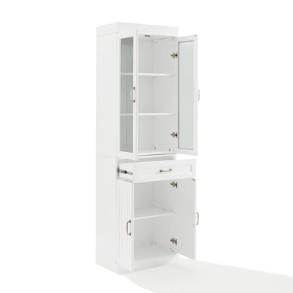 Stanton Glass Door Kitchen Storage Pantry Cabinet
