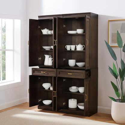 Stanton 2-Piece Kitchen Storage Pantry Cabinet Set - 2 Pantries