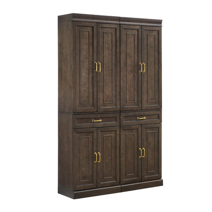 Stanton 2-Piece Kitchen Storage Pantry Cabinet Set - 2 Pantries
