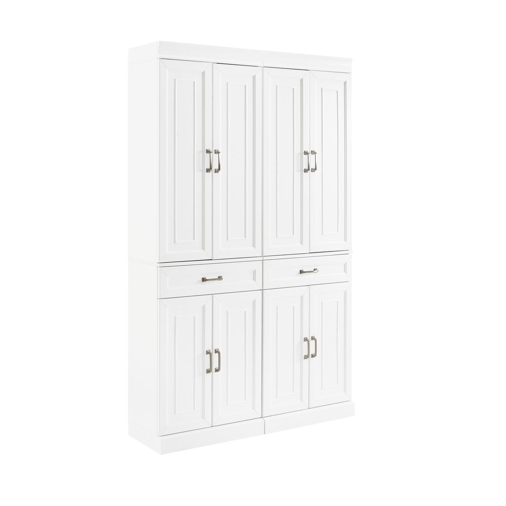 Stanton 2-Piece Kitchen Storage Pantry Cabinet Set - 2 Pantries