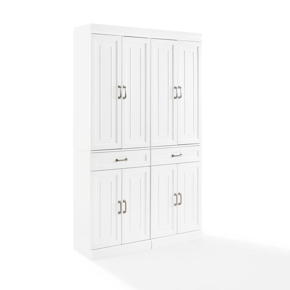 Stanton 2-Piece Kitchen Storage Pantry Cabinet Set - 2 Pantries