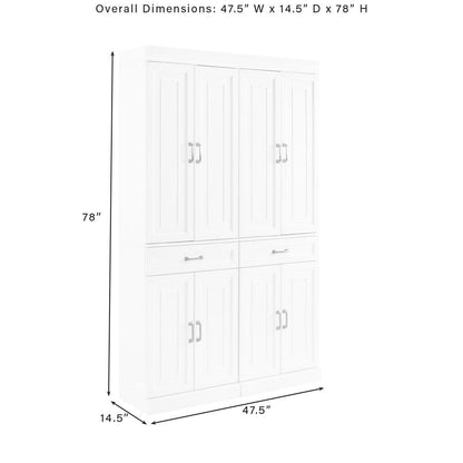 Stanton 2-Piece Kitchen Storage Pantry Cabinet Set - 2 Pantries