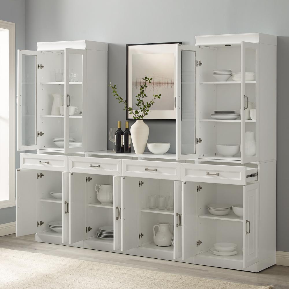 Stanton 3-Piece Sideboard And Glass Door Pantry Set - Sideboard & 2 Pantries