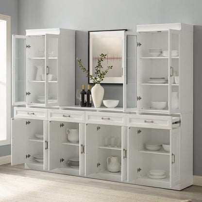 Stanton 3-Piece Sideboard And Glass Door Pantry Set - Sideboard & 2 Pantries
