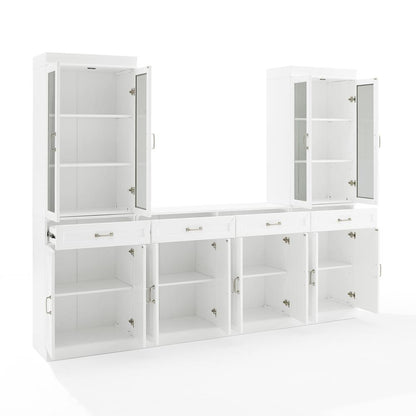 Stanton 3-Piece Sideboard And Glass Door Pantry Set - Sideboard & 2 Pantries