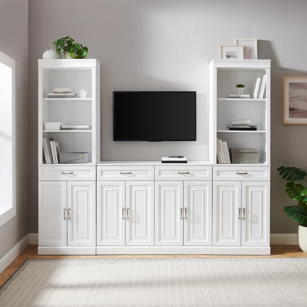 Stanton 3-Piece Sideboard And Storage Bookcase Set - Sideboard & 2 Bookcases