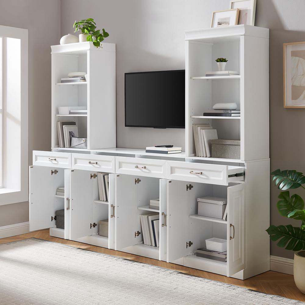 Stanton 3-Piece Sideboard And Storage Bookcase Set - Sideboard & 2 Bookcases