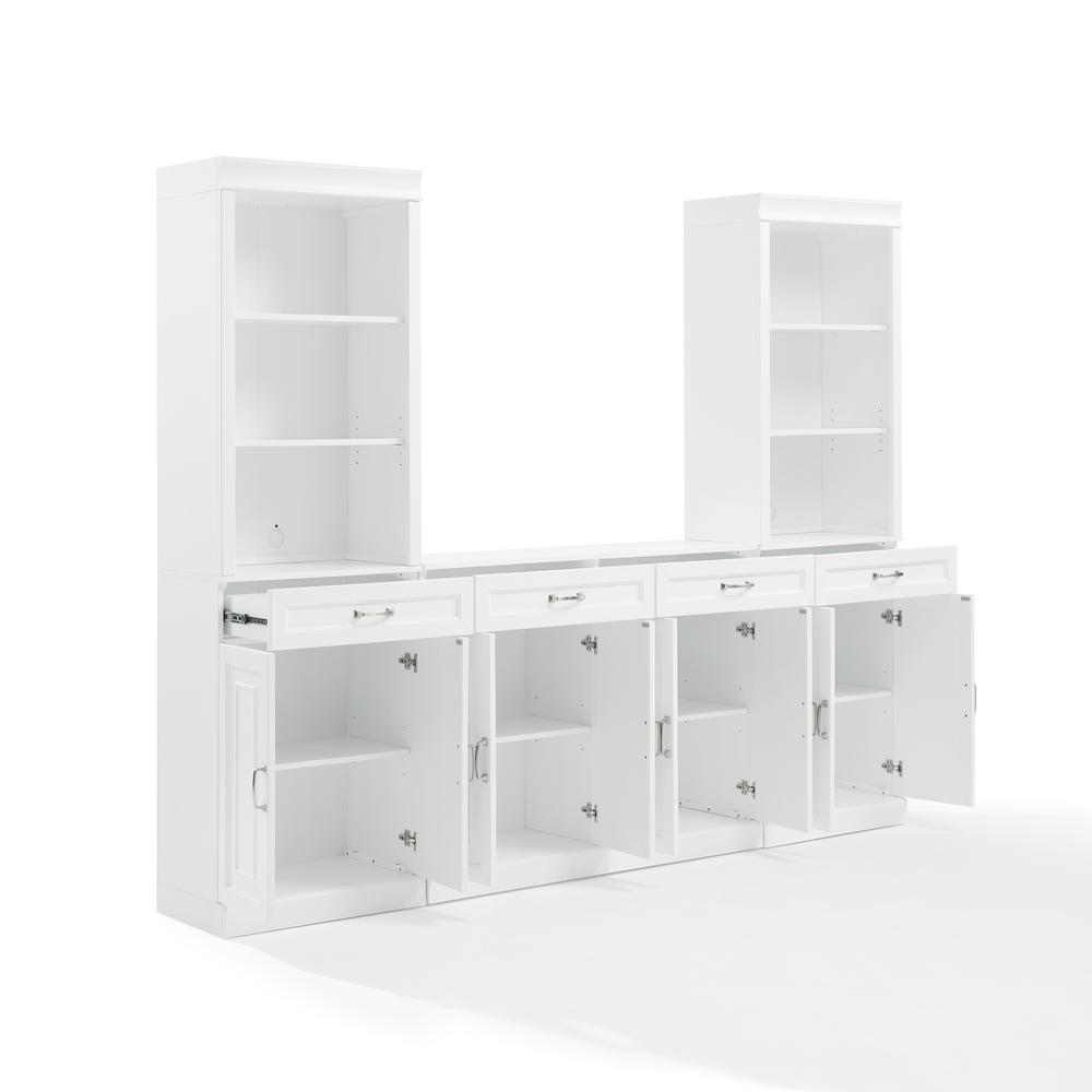 Stanton 3-Piece Sideboard And Storage Bookcase Set - Sideboard & 2 Bookcases