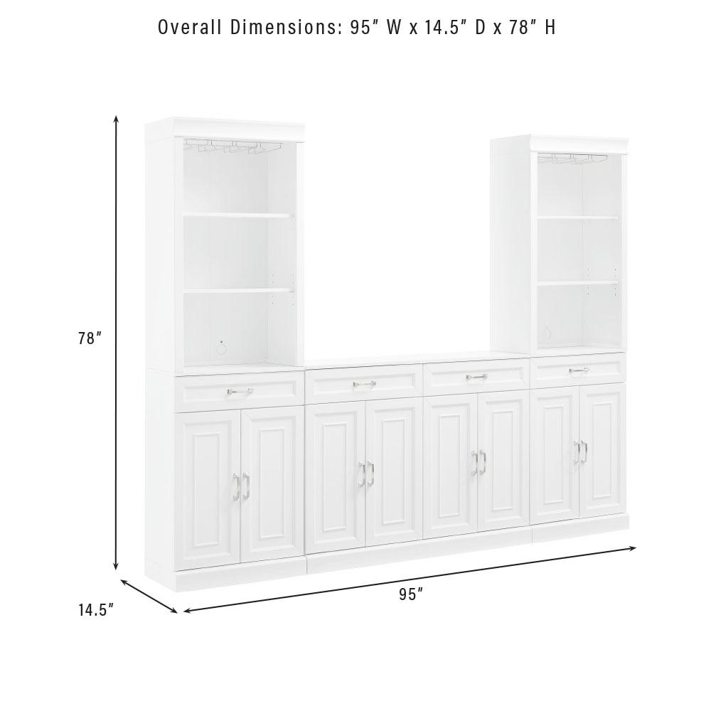 Stanton 3-Piece Sideboard And Bar Cabinet Set - Sideboard & 2 Bar Cabinets