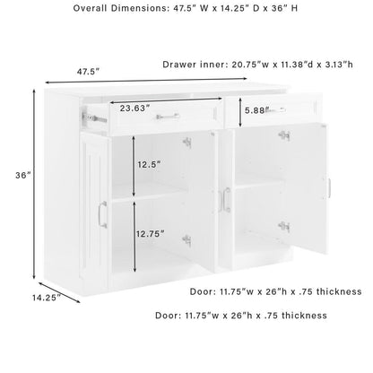 Stanton 3-Piece Sideboard And Bar Cabinet Set - Sideboard & 2 Bar Cabinets