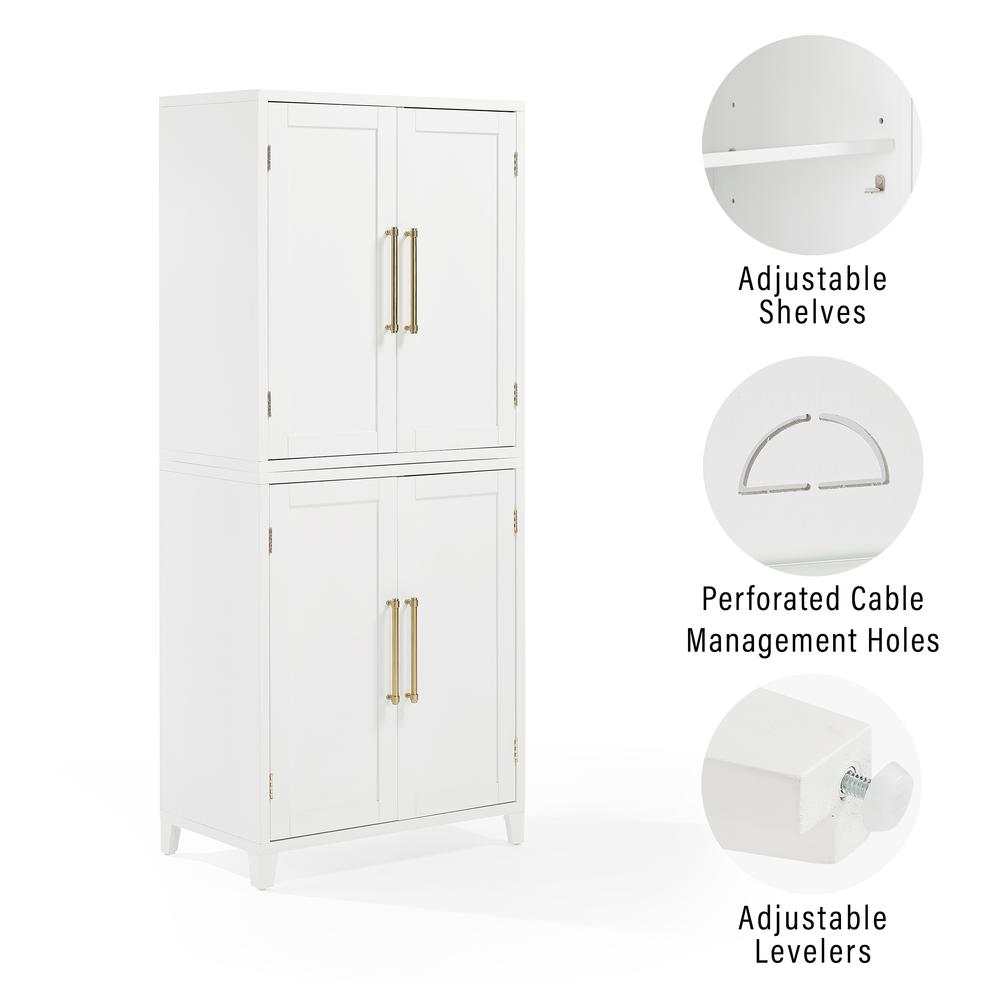 Roarke Kitchen Pantry Storage Cabinet