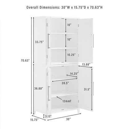 Roarke Kitchen Pantry Storage Cabinet