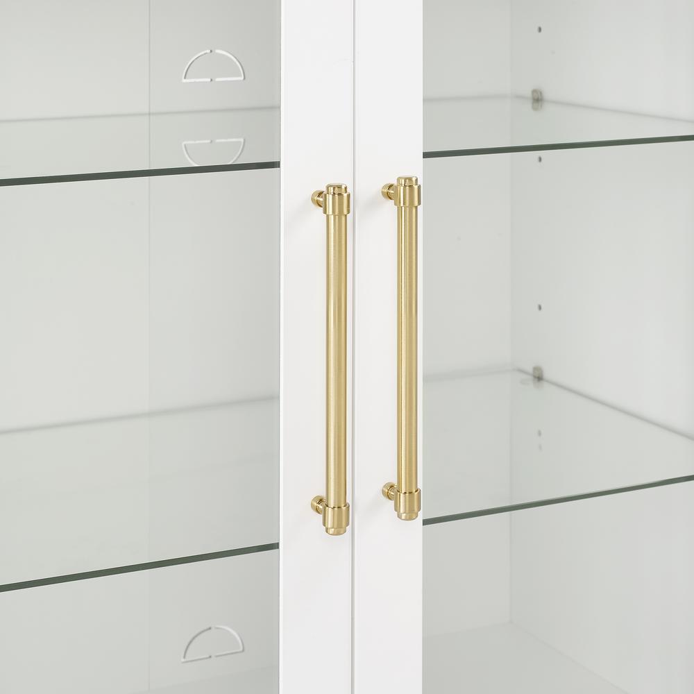Roarke 2Pc Glass Door Kitchen Pantry Storage Cabinet Set - 2 Pantries