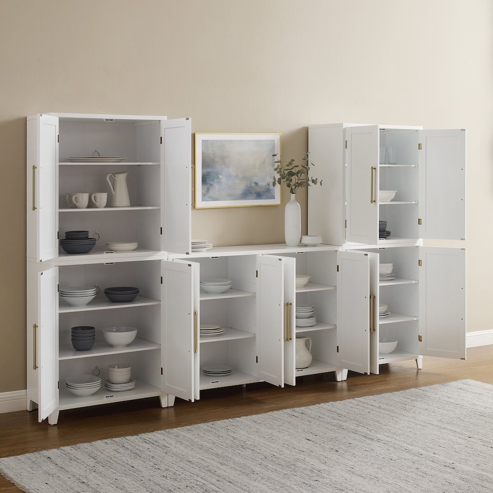 Roarke 3-Piece Sideboard And Pantry Set - Sideboard & 2 Pantries