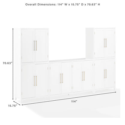 Roarke 3-Piece Sideboard And Pantry Set - Sideboard & 2 Pantries