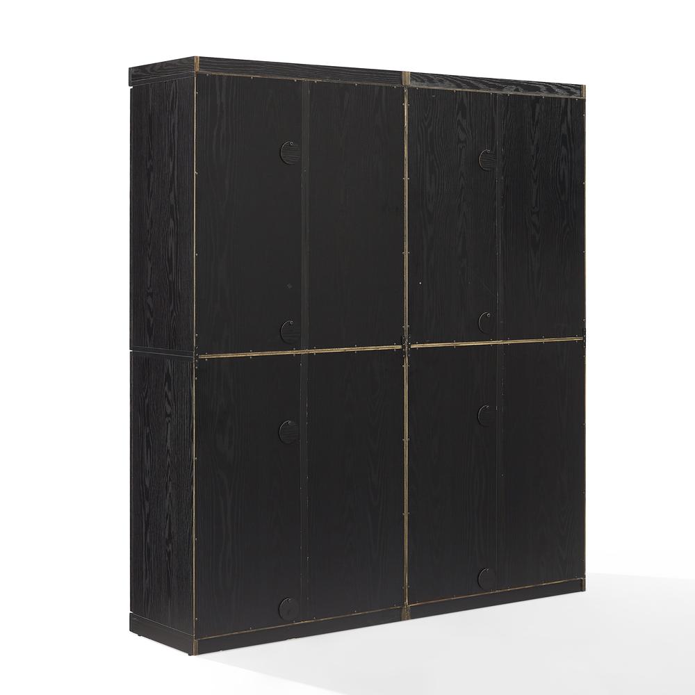 Essen 2Pc Glass Door Kitchen Pantry Storage Cabinet Set - 2 Pantries