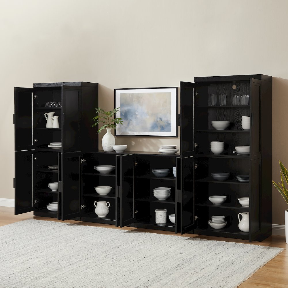 Essen 3-Piece Sideboard And Pantry Set - Sideboard & 2 Pantries