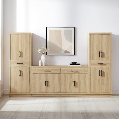 Isla 3-Piece Sideboard And Pantry Set - Sideboard & 2 Pantries