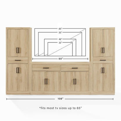 Isla 3-Piece Sideboard And Pantry Set - Sideboard & 2 Pantries
